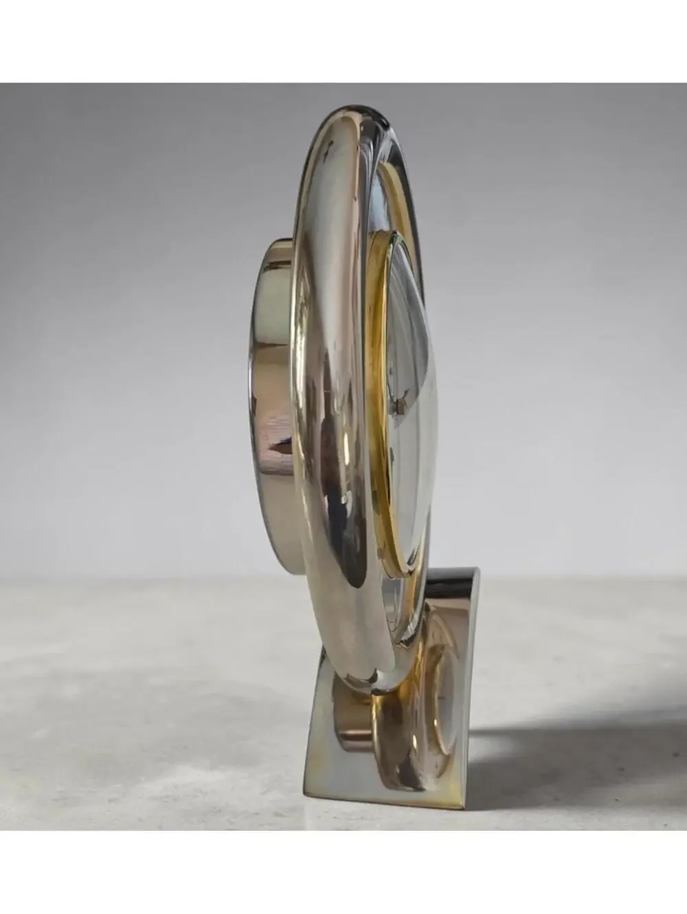 Vintage Bulova Millennia Table Clock German Brass Moon Phase Multi-Funct WORKS!